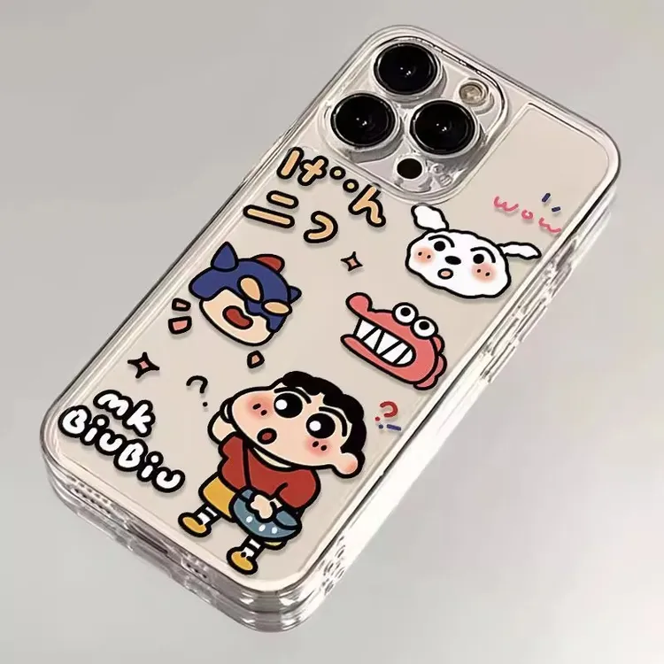 问号小新适用iPhone16苹果15promax手机壳可爱14新款13小众12防摔