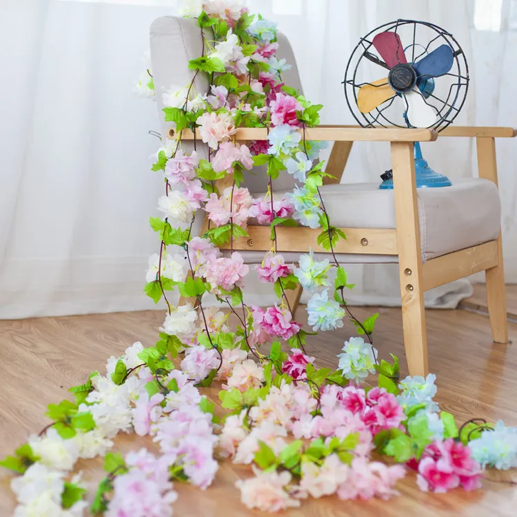 仿真玫瑰花藤藤条塑料藤蔓空调管道遮挡假花缠绕花条室内吊顶装饰