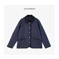 【CoruumNema】2025年早秋新款翻领暗扣棉服180892