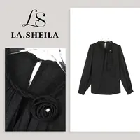 LA.Sheila玫瑰花朵浮雕花衬衫253-CS/0903-1187