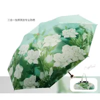 双层印花伞黑胶防晒防紫外线遮阳伞【备用亏】