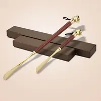 高档鞋拔子提鞋器 穿鞋器长柄子金属鞋拨子鞋抽 家用鞋拔便携小巧