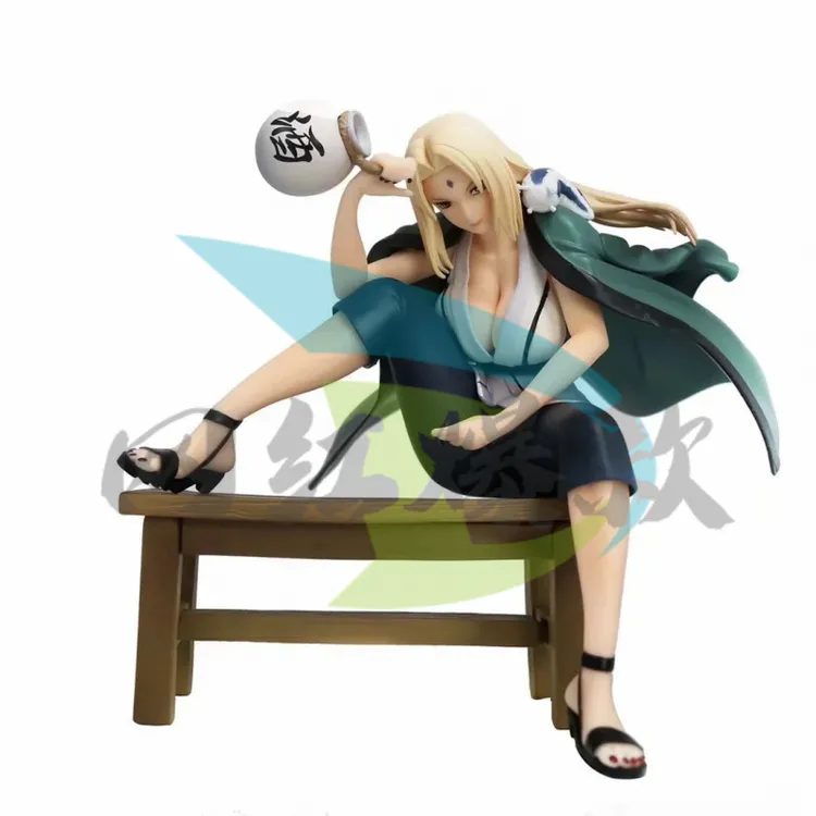 火影GEM木叶三忍千手纲手坐姿饮酒纲手盒装手办