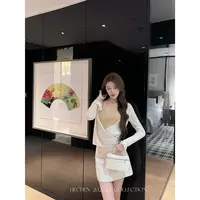 【禾呈】早秋修身百搭可内搭短袖设计感假两件T恤套头上衣女50266