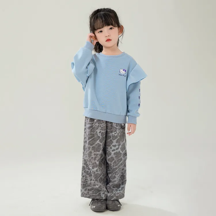 HELLO KITTY女童长袖卫衣2025春秋季新款卡通可爱韩版时尚洋气潮 