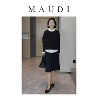 MAUDI自由开衫女秋季新爆款外穿针织衫高档羊毛衫显瘦外套女8072