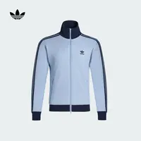 阿迪达斯三叶草 经典复古三条纹华夫格夹克外套男女adidas KY1086