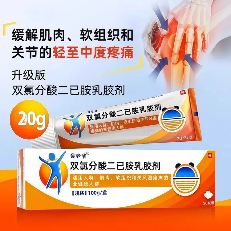 官方正品魏老爷-双氯分酸二已胺乳胶剂 20g/盒 