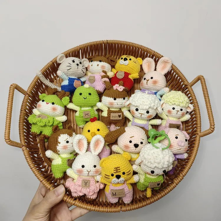 手工钩织十二生肖，可做挂件，可定制，不可退货