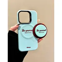 适用苹果iphone16/17promax简约薄荷绿15pro磁吸14支架13手机壳