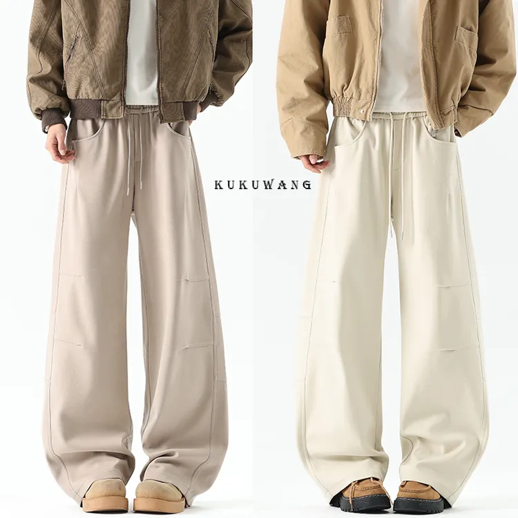 冬季新款星空尼休闲裤保暖舒适直筒裤男女可穿宽松直筒裤