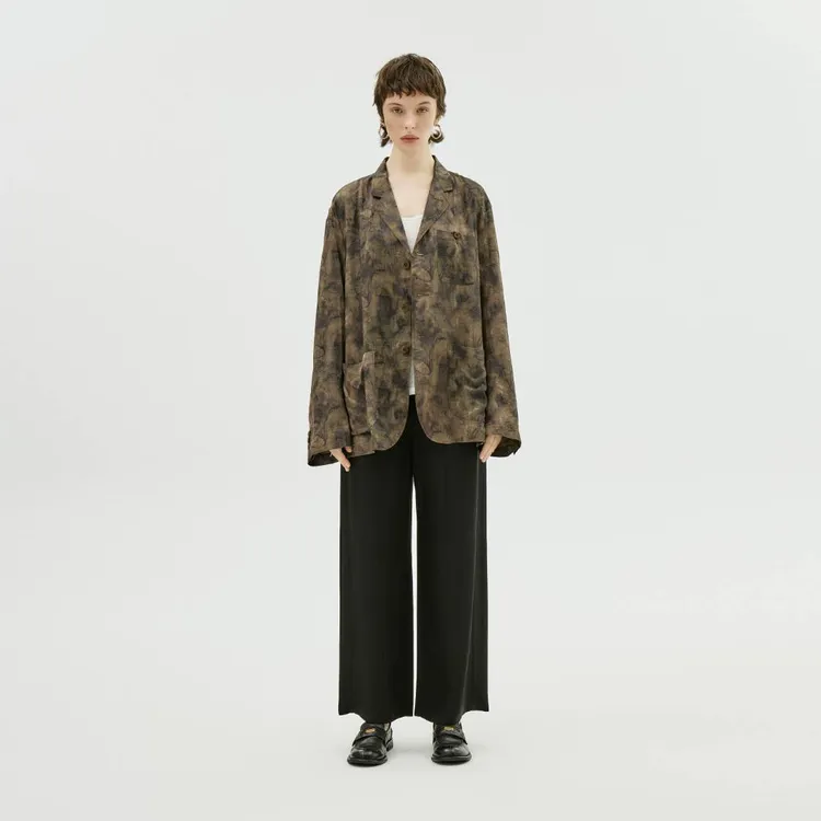 AP洛哥43024WT/42026LL晕染做旧蝴蝶 人丝经典版吊带/西装外套