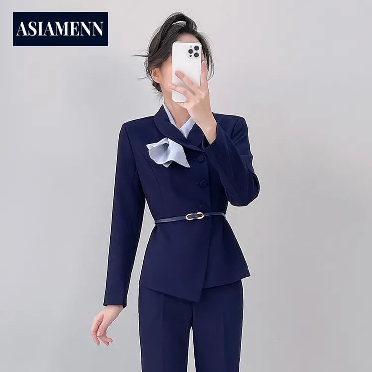 御姐范通勤职业装西装套装女显瘦气质小西服外套商务风正装两件套