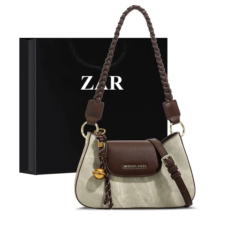 ZAR&RUILR/查瑞娜小众设计感腋下包包女复古休闲包时尚百搭斜挎包
