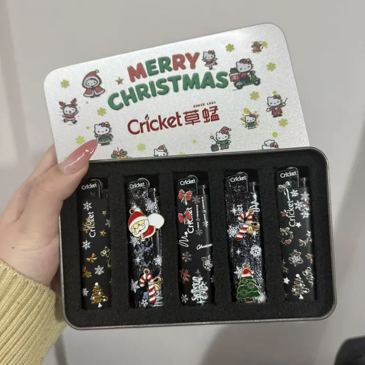 草蜢cricket正版草蜢男友礼物圣诞节一次性砂轮打火机