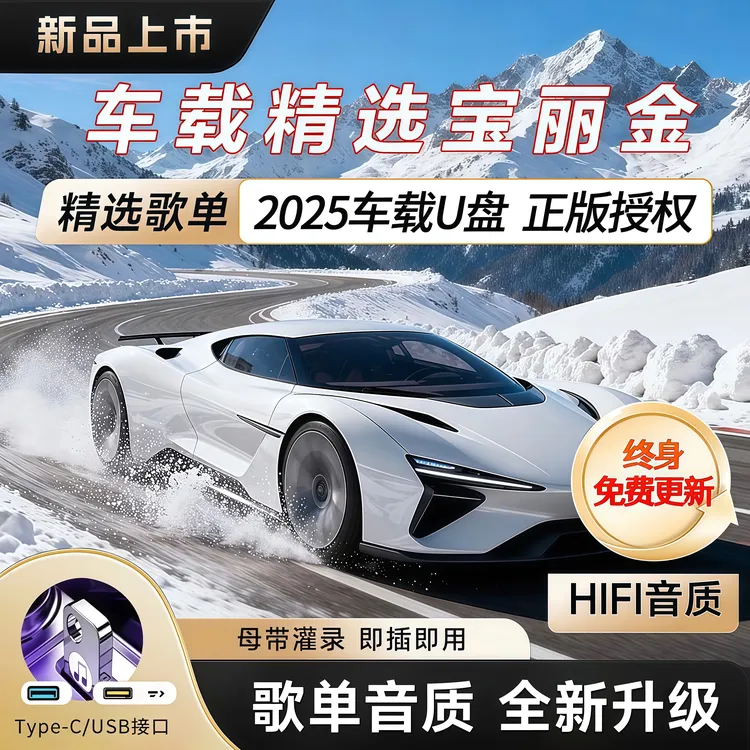 【正版授权】2025柏林之音1500高品质黑胶芯片车载U盘黑胶原声母带