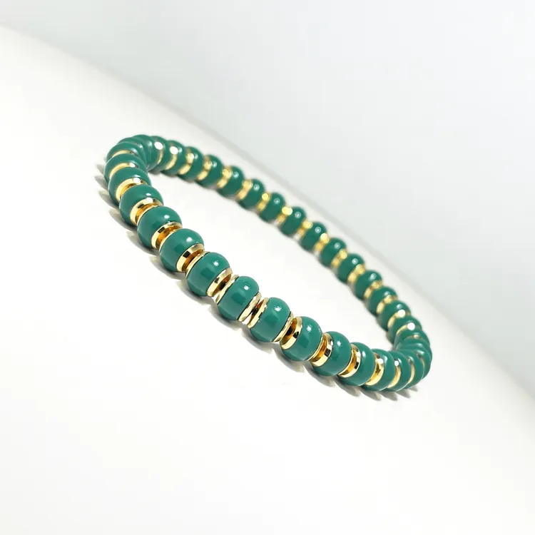 喜檀网红7mm左右高瓷精工单圈汉堡手串气质男女同款叠搭必备-953-