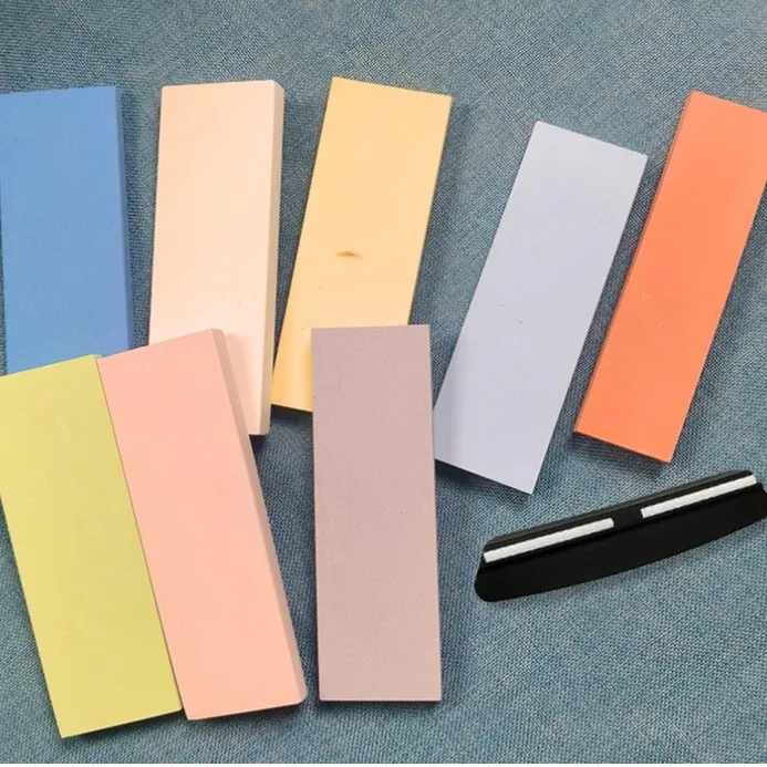 2件混装家用磨刀石厨房磨刀石油石砥石双面磨石套装单面瑕疵混装