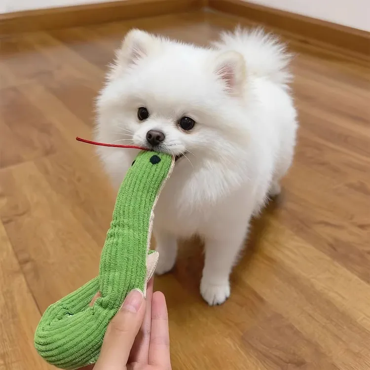 狗狗玩具甩头小蛇响纸发声耐咬磨牙博美比熊自嗨解闷神器猫咪玩具