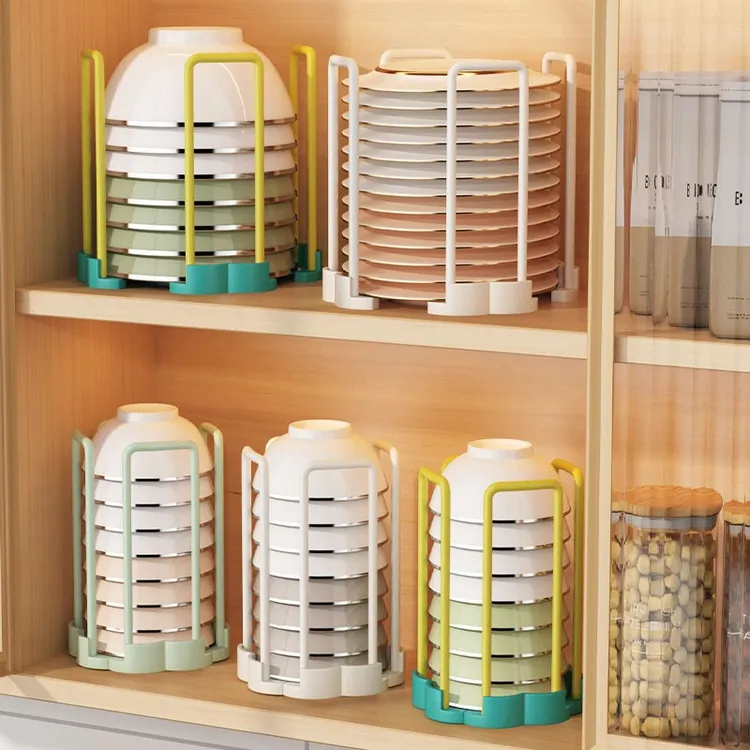 创意餐具厨房沥水碗架置物架家用水池放碗架单层旋转伸缩多功能饭