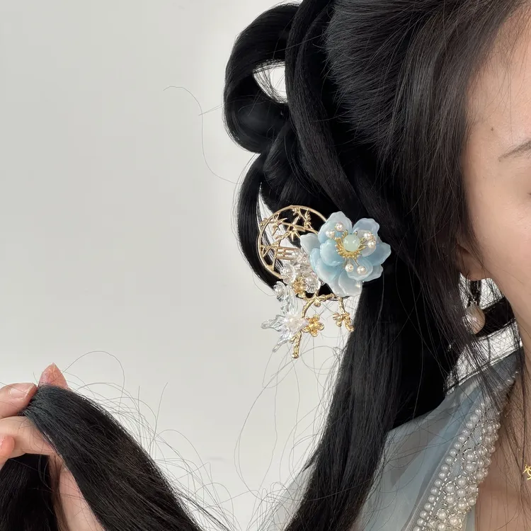 未央 白月光发簪汉服古风配饰发饰