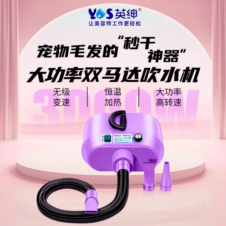 YS/英绅双马达吹水机小大型猫咪狗狗洗澡宠物专用大功率吹毛神器