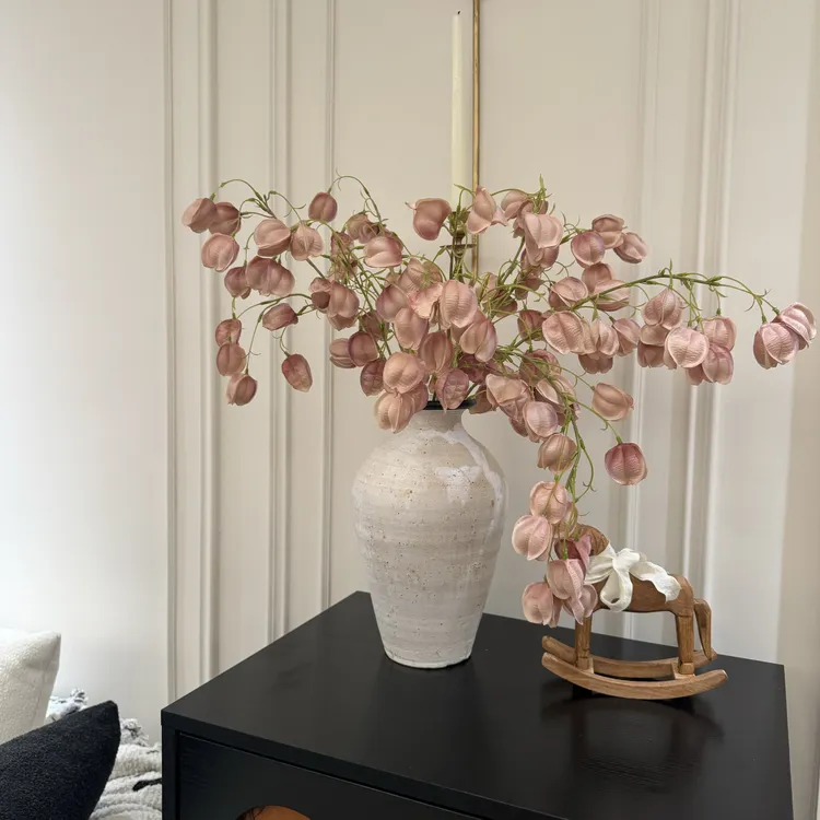 仿真灯笼花灯笼果吊钟花干花花艺摆件布景婚礼宴会装饰假花束【荐】