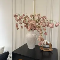 仿真灯笼花灯笼果吊钟花干花花艺摆件布景婚礼宴会装饰假花束【荐】