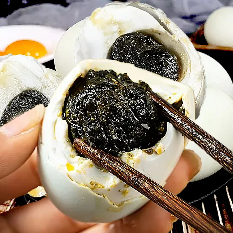 【抖音助农】东北正宗臭鸭蛋黑黄起沙流油臭咸蛋农家发酵腌制海鸭蛋