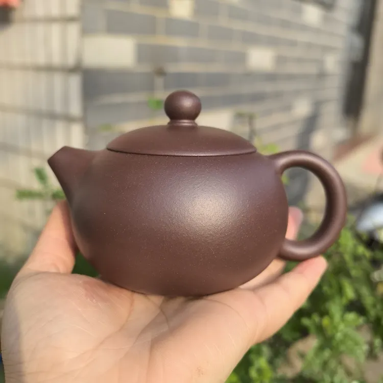 宜兴紫砂壶 西施壶 容天壶 降坡泥 270cc 半手工