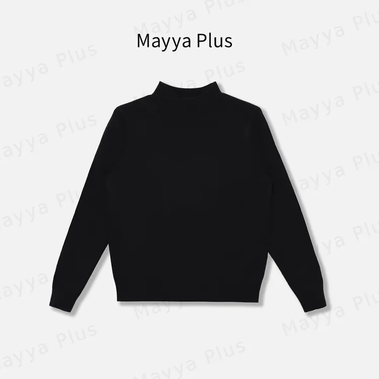 【简兮】Mayya Plus麦芽定制韩系流光风简约打底针织上衣女32537316