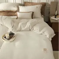 超蓬系列  安缦牛奶绒床上用品四件套  被套加绒四件套牛奶绒