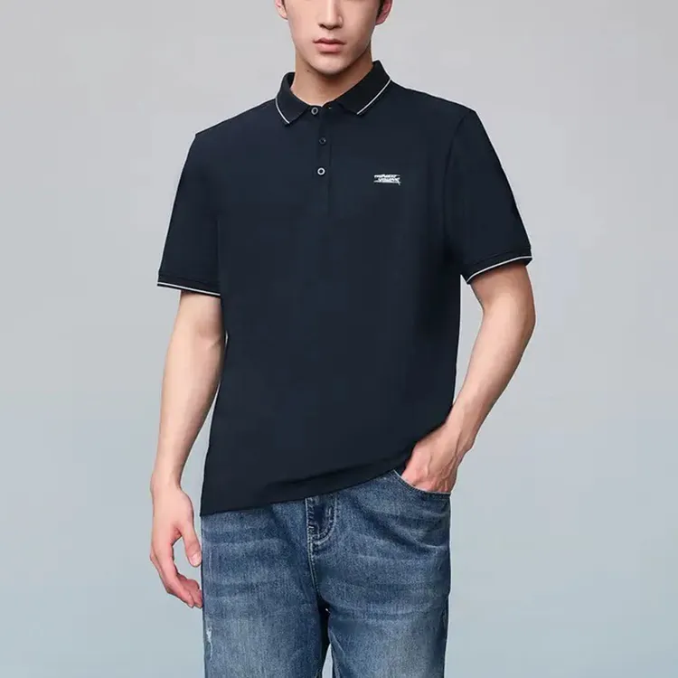 撤柜男装商务时尚短袖POLO衫2025夏季男女情侣装凉感透气印花T恤