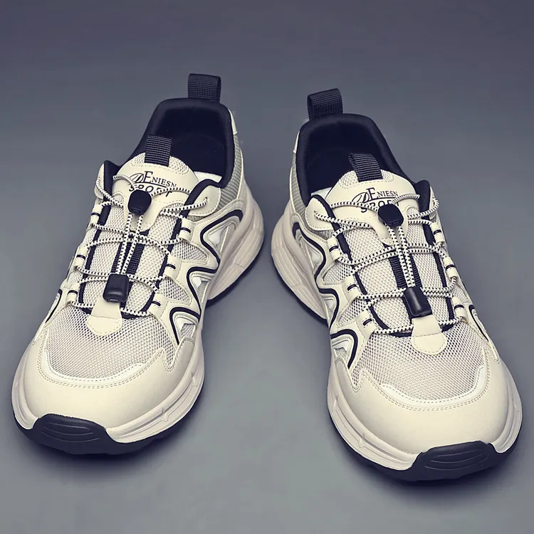 男鞋夏季透气2025新款时尚百搭网面鞋运动鞋男士休闲鞋子老爹鞋子