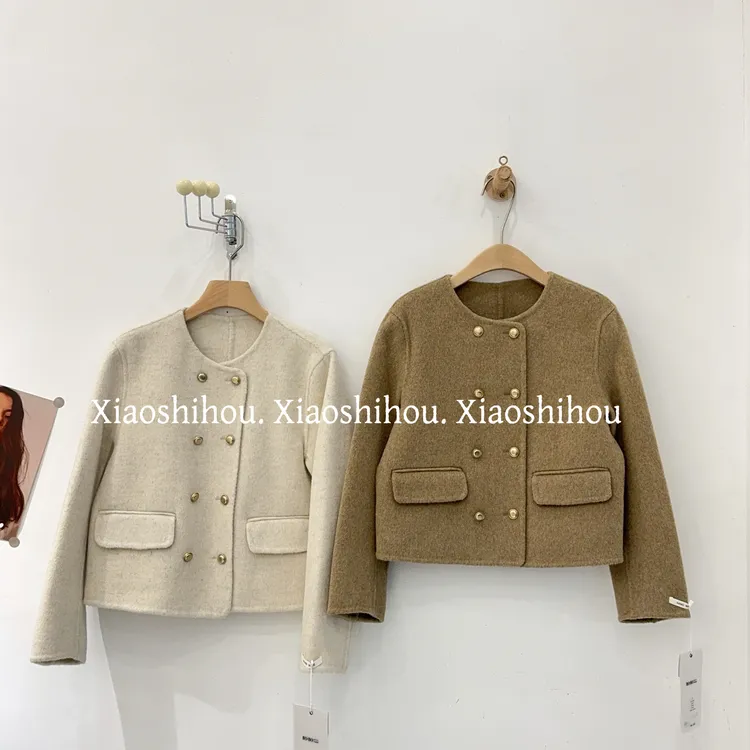 小时候女装店羊绒小香风外套6051