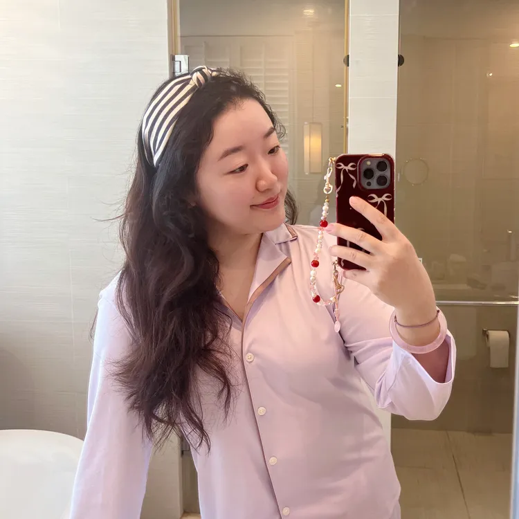 女式纯棉睡衣家居服套装 长袖长裤 浅绿浅紫 水光棉