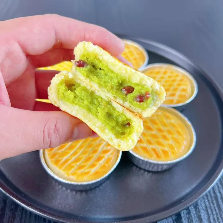 抹茶红豆乳酪月饼课程