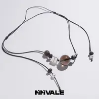 秘密山谷【茶叶蛋】原创设计茶晶半盆黄金甲降真香抽拉项链MMSG8414