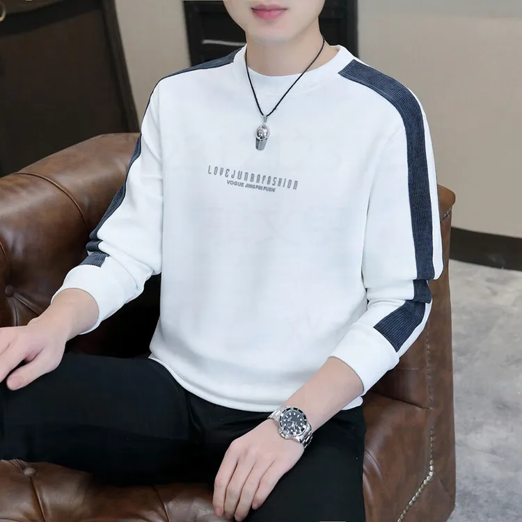 【轻奢品质】2025年卫衣秋冬百搭圆领新款修身时尚长袖上衣休闲保暖