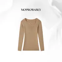 Moprobably贝贝「凌韵纱」“100绵羊毛”时尚设计款套头毛衫B5476120