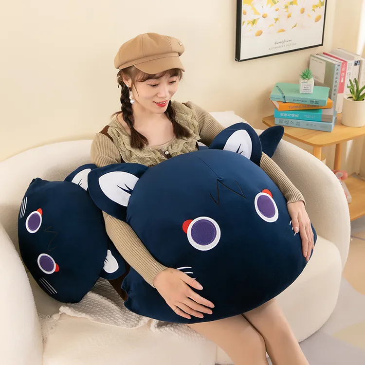 创意可爱动漫抱枕周边原神散兵童话猫长条毛绒玩偶公仔靠垫礼物女