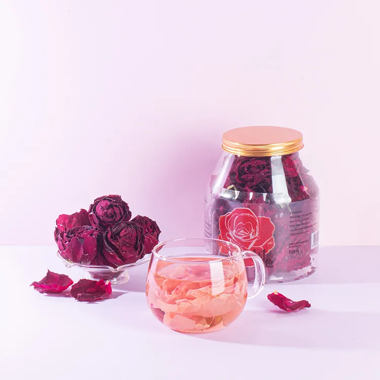 【束氏茶界】冻干墨红玫瑰花茶云南特产重瓣大朵含花青素可泡水饮用