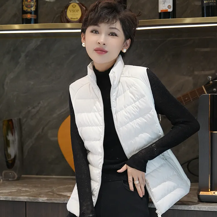 【90白鹅】轻便保暖不跑绒显瘦有腰身气质马甲 5776