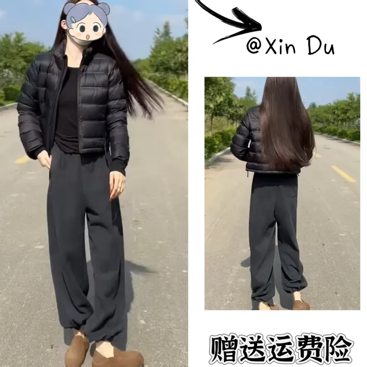 2025秋冬季新款时尚显瘦气质女士网红洋气两件套百搭款D23933