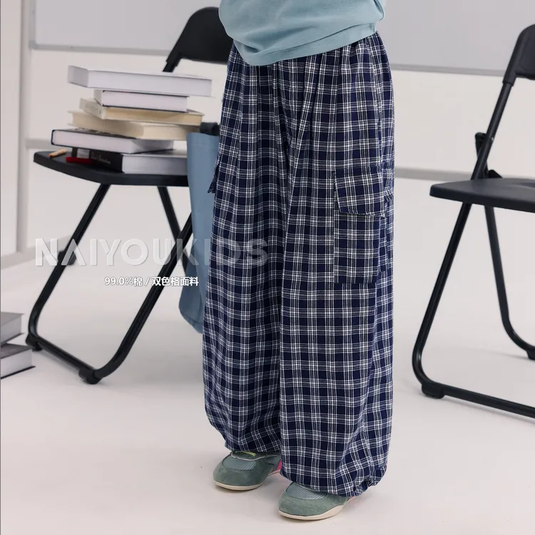 【格外喜欢6】女童格子裤2025秋季新款洋气百搭宝宝休闲裤子K2565