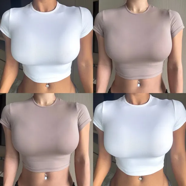 lamermaidus美人鱼休闲运动女装四季可穿修身显胸大纯色打底上衣