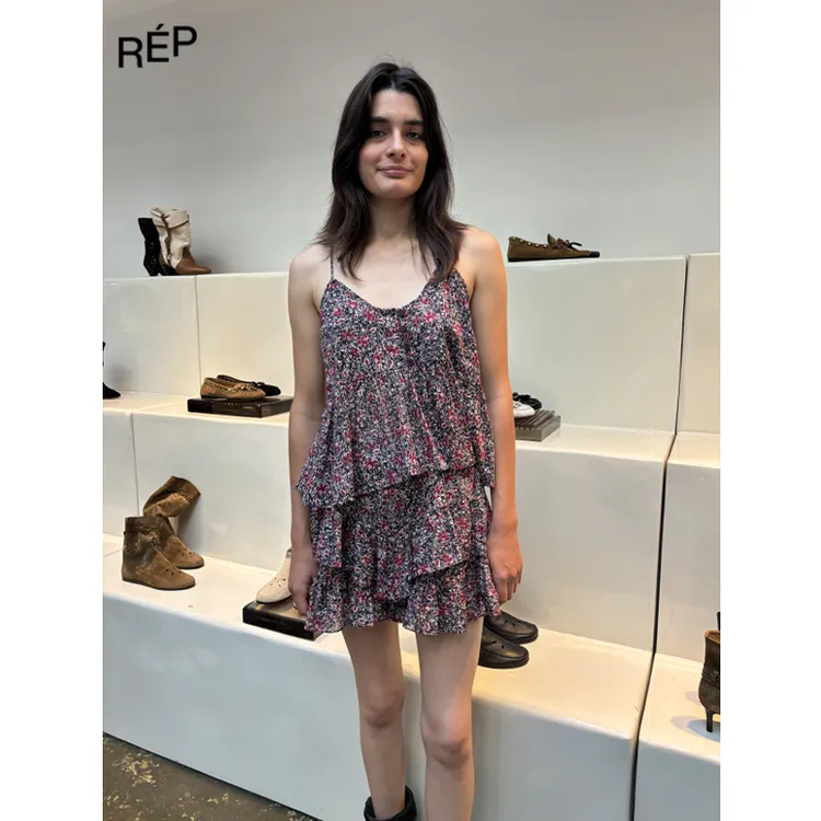 REP-ISABEL MARANT设计师品牌红印花吊带 26PS女装买手店早春碎花