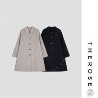 之柔【大魔术师】L*P静奢风羊绒廓形大衣百搭气质休闲女士长款外套