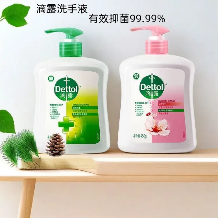 滴露抑菌洗手液450g植物经典松木滋润倍护护手家用清新自然家庭装