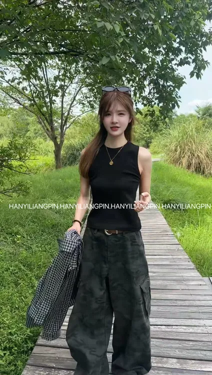 【简约背心】韩系简约圆领无袖背心